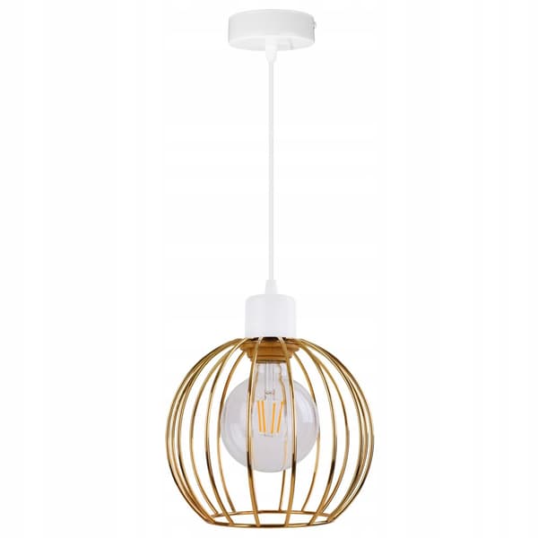 HÆNGE LOFTSLAMPE LYSKELYSE GULDTRÅDSLOFT