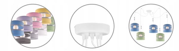 TAK HÄNGLAMPA LOFT LJUSKANT SPIDER LAMPSKYDD