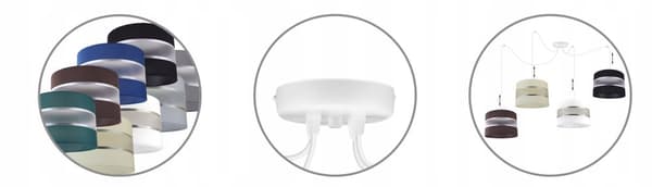 TAK HÄNGLAMPA LOFT LJUSKANT SPIDER LAMPSKYDD