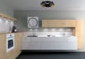 Miniatyrbild 5 av 6: Diamanttaklampa, gyllene mitt, LED