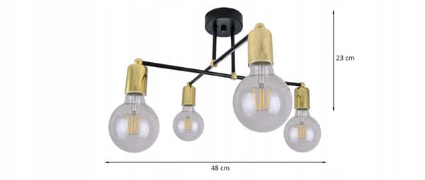 Modern Loft Edison Gold LED Hänglampa
