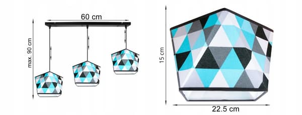 HÆNGE LOFTSLAMPE LYSKELYSE LAMPESKÆRM MODERNE