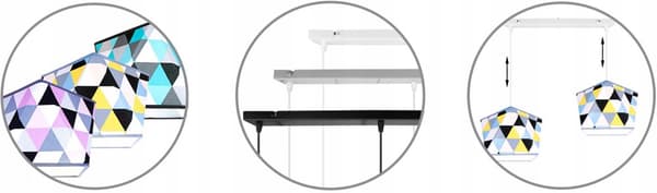 HÄNGA TAKSLAMPA LJUSKLUSTA LAMPSKÄRM MODERN