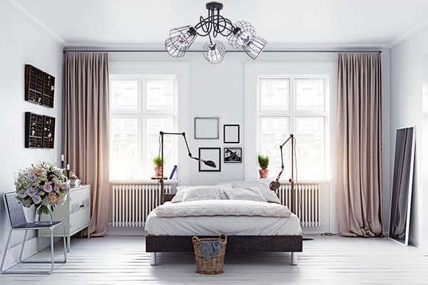 Modern taklampa Hängande krom Loft E27