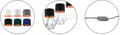 Miniatyrbillede 2 af 10: LED LOFT wire SKRIVEBORD BORD NAT LAMPE