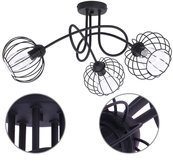 Moderne metal pendel LAMPE Loft Edison E27