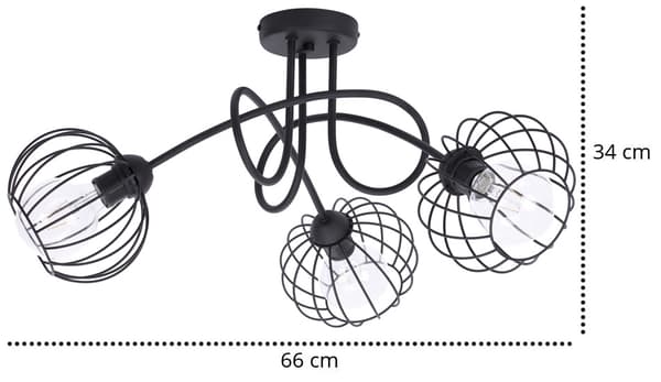 Moderne metal pendel LAMPE Loft Edison E27