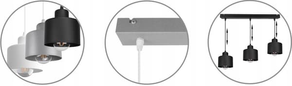 HÆNGE LOFTSLAMPE LYSKELYSE METAL LED