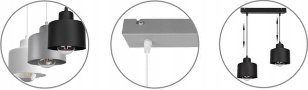 HÆNGE LOFTSLAMPE LYSKELYSE METAL LED