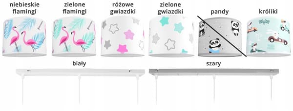 LOFTSLAMPE HÆNGENDE BØRNELYSESKÆRM