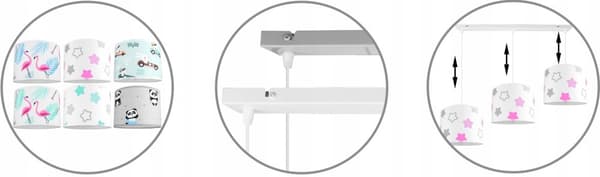 LOFTSLAMPE HÆNGENDE BØRNELYSESKÆRM
