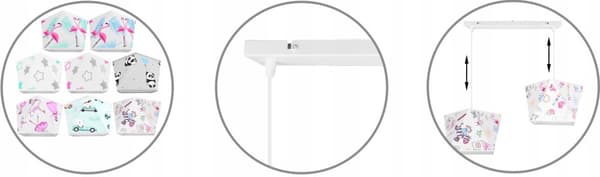 HÆNGE LOFTSLAMPE Børnelysekrone LAMPESKÆRM