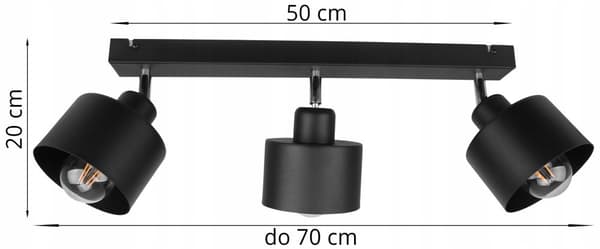 HÆNGELAMPE LOFT LYSKELYSE METAL PLAFON