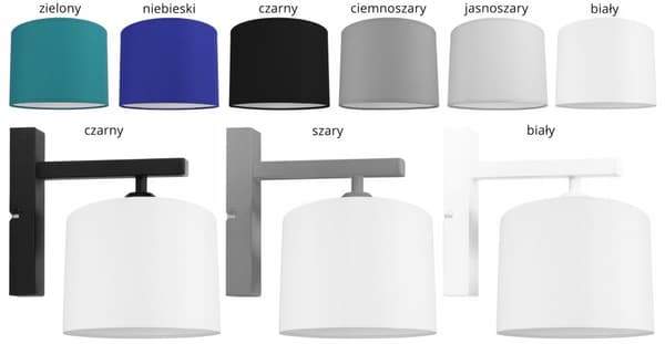 VÄGGLAMPA LAMPSKÄRM MODERN METALL