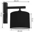 Miniatyrbild 4 av 10: VÄGGLAMPA LAMPSKÄRM MODERN METALL