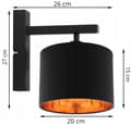 Miniatyrbild 4 av 10: VÄGGLAMPA TAKLAMPA GULD LAMPSKÄRM LED