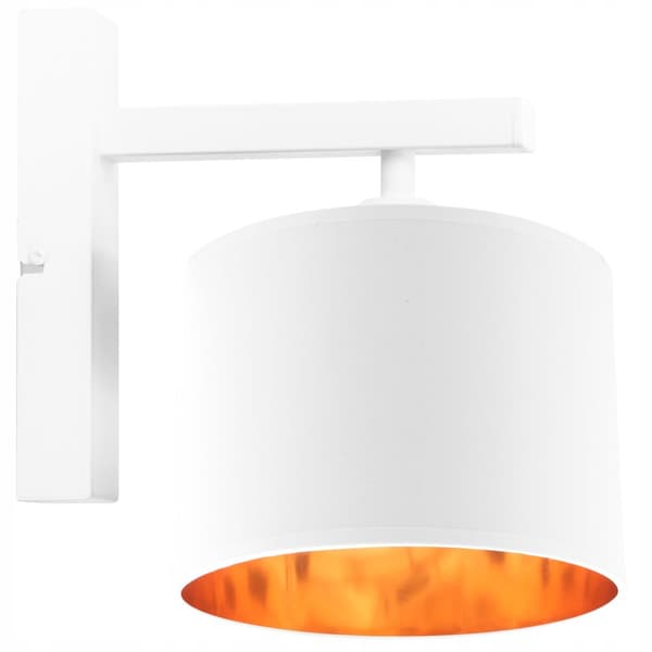 VÄGGLAMPA TAKLAMPA GULD LAMPSKÄRM LED