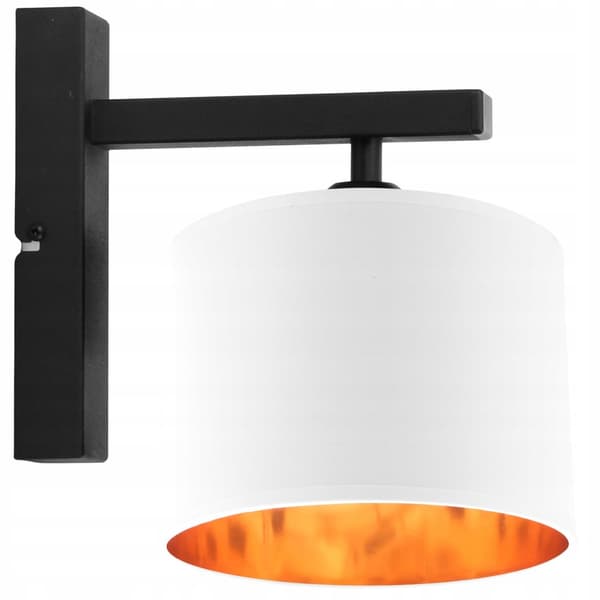 VÄGGLAMPA TAKLAMPA GULD LAMPSKÄRM LED