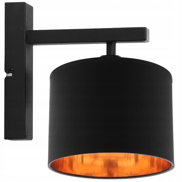 VÄGGLAMPA TAKLAMPA GULD LAMPSKÄRM LED