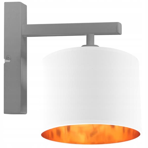VÄGGLAMPA TAKLAMPA GULD LAMPSKÄRM LED