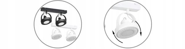 MODERNE LED LOFT SPOTLIGHT ARMATUR