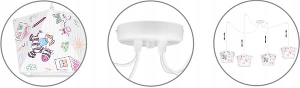 TAK HÄNGLAMPA LOFT LJUSKANT SPIDER LAMPSKYDD