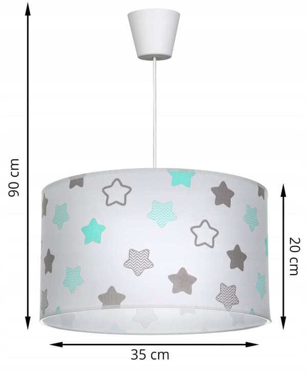 LOFTSLAMPE HÆNGENDE BØRNELYSEKREMPER TIL SOVEVÆRELSESLYSESKÆRM