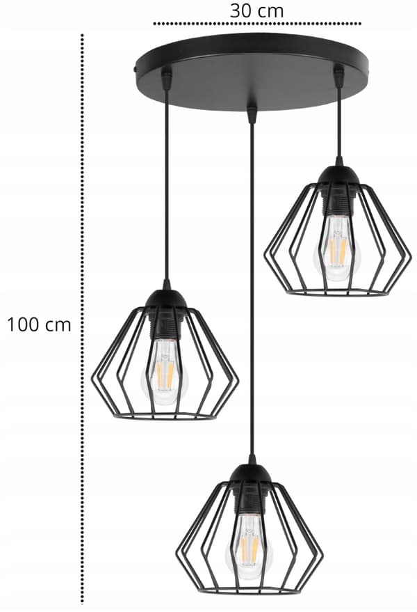 TAK HÄNGLAMPA LJUSKRAN DIAMOND LED LOFT