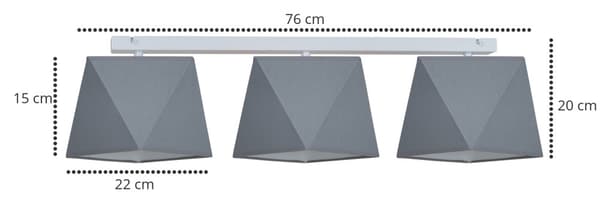 LOFT HÆNGELAMPE LYSKELYSE LOFTSLAMPE DIAMOND LED