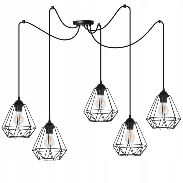 HÄNGANDE taklampa ljuskrona SPIDER loft E27 LED
