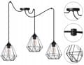 Miniatyrbild 3 av 10: HÄNGANDE taklampa ljuskrona SPIDER loft E27 LED