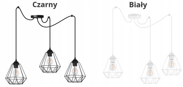 HÄNGANDE taklampa ljuskrona SPIDER loft E27 LED