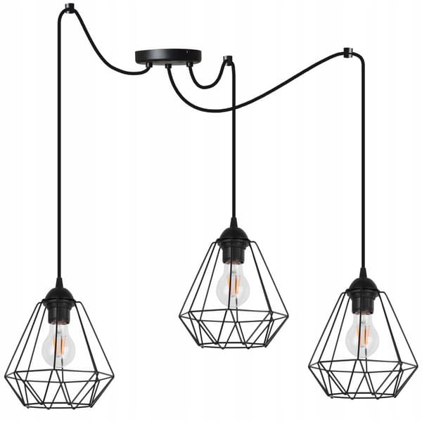 HÄNGANDE taklampa ljuskrona SPIDER loft E27 LED
