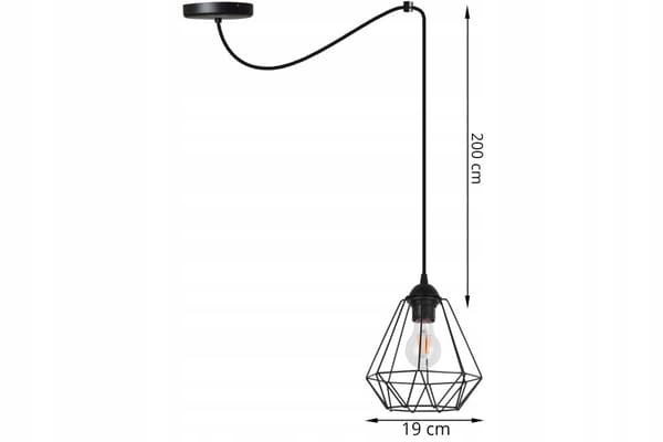 HÄNGANDE taklampa ljuskrona SPIDER loft E27 LED