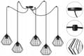 Miniatyrbillede 3 af 10: HÆNGENDE loftslampe lysekrone SPIDER loft E27 LED