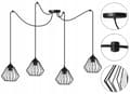 Miniatyrbillede 3 af 10: HÆNGENDE loftslampe lysekrone SPIDER loft E27 LED