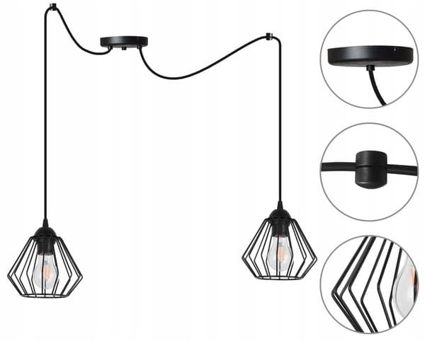 HÆNGENDE loftslampe lysekrone SPIDER loft E27 LED