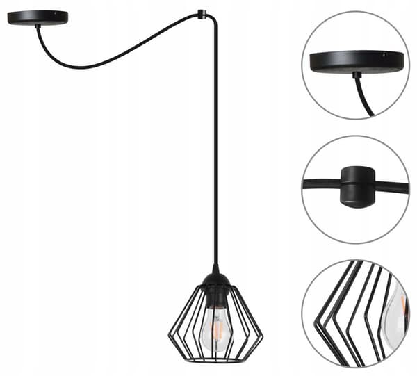 RIIPPUVA kattovalaisinkruunu SPIDER loft E27 LED