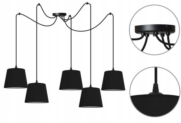 HÆNGENDE loftslampe lysekrone SPIDER loft E27 LED