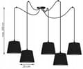 Miniatyrbillede 8 af 10: HÆNGENDE loftslampe lysekrone SPIDER loft E27 LED