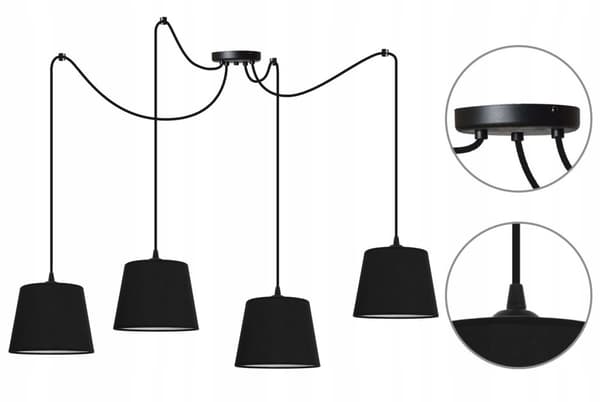 HÆNGENDE loftslampe lysekrone SPIDER loft E27 LED