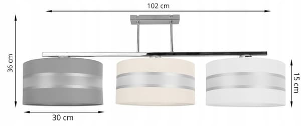 HÄNGA TAKSLAMPA LJUSKLUSTA LAMPSKÄRM MODERN