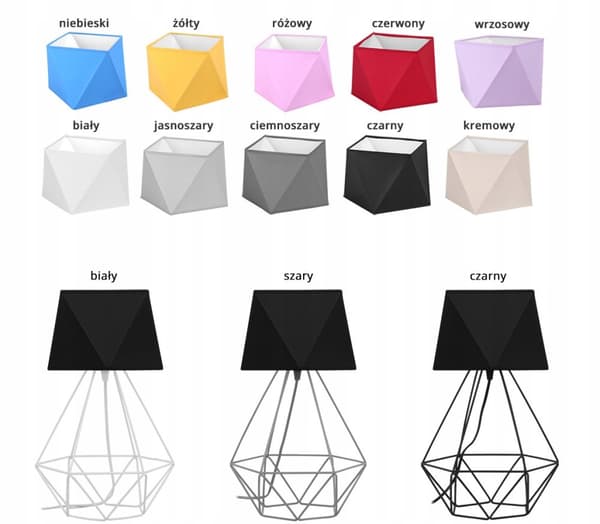 NATTLAMPA Bordslampsskärm DIAMOND LED