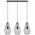 Miniatyrbillede 6 af 10: Diamond LOFT sort wire lofthængende lampe