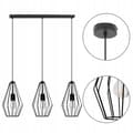 Miniatyrbillede 9 af 10: Diamond LOFT sort wire lofthængende lampe