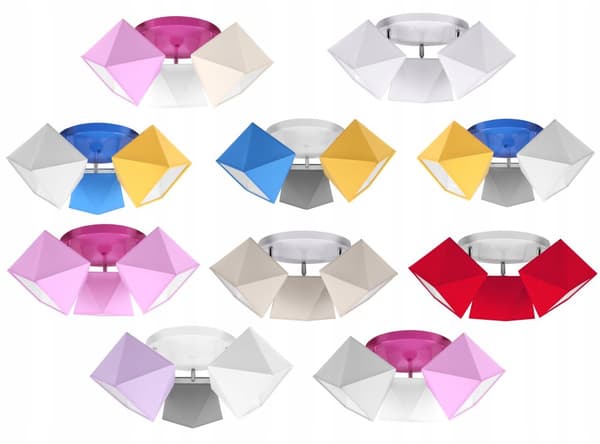 LOFTSLAMPE loftslampe DIAMOND til børn FARVER