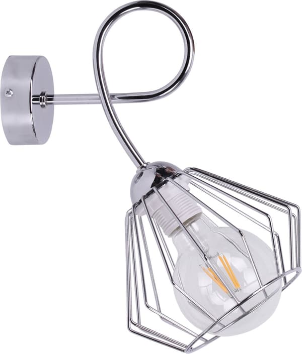Kromad LOFT VÄGGLAMPA snygg vägglampa