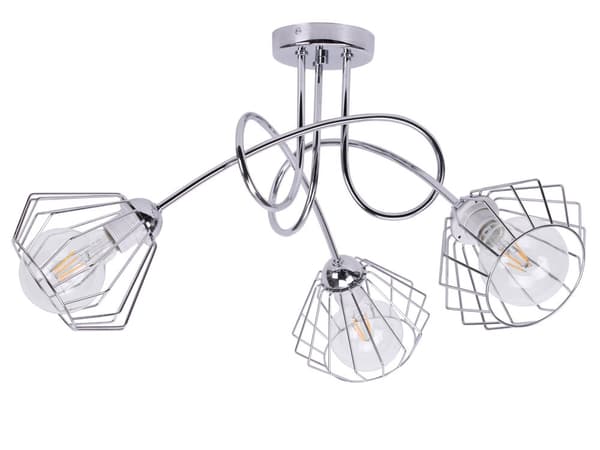 Moderne KROM wire LOFT LED HÆNGELAMPE