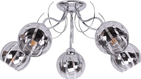 ELEGANTE KROM LOFTSLAMPE GLAS skærme