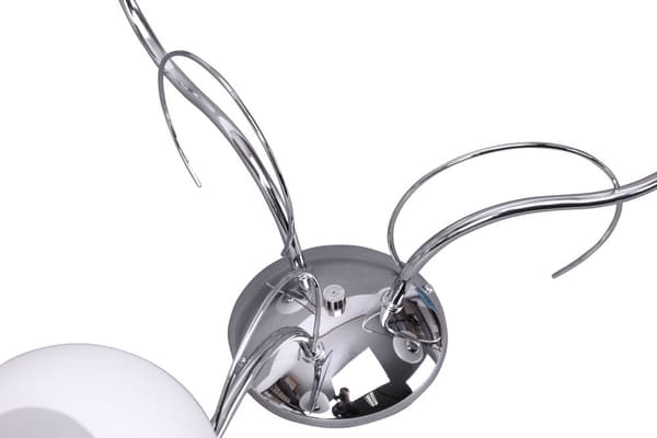 KLASSISK TAKLAMPA MED GLAS LED-SKÄRMAR